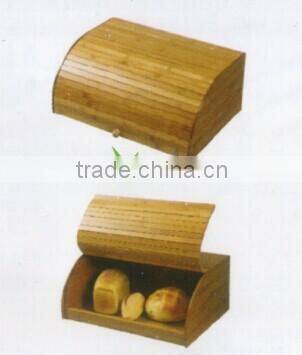 Totally bamboo durable and double large bread box for food storage