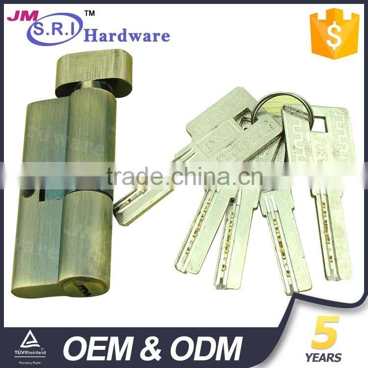 Hot sale brass material door cylinder lock with knob