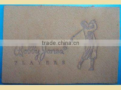 2012 fashion leather label for garment