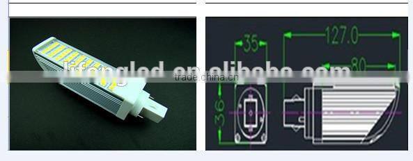 High Quality 9W LED G24 E27 Plug Light,PL Plug LED Lamp,Plc Plug Bulb