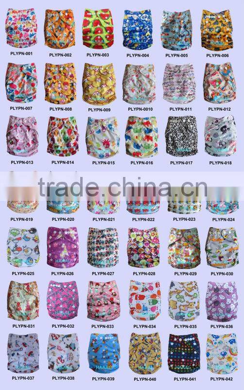 Eco-friendly naughty baby cloth diaper cartoon print cute cloth nappy