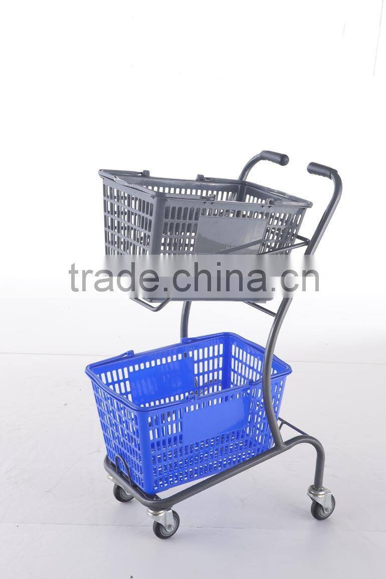 Supermarket shopping trolley with basket,Shopping Cart