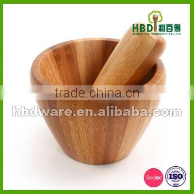 Bamboo mortar and pestle set wholesales