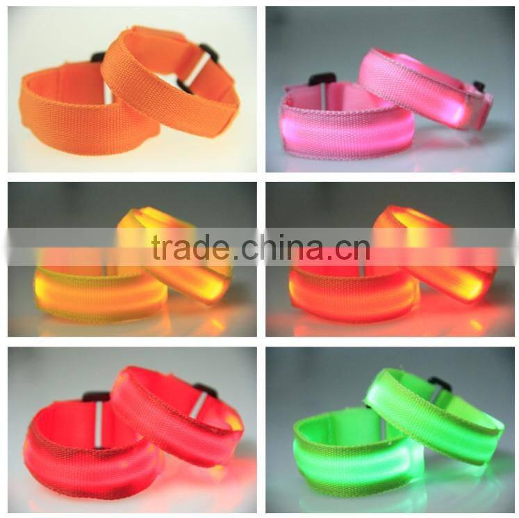 Sport bracelet wrist band Nylon fashion LED