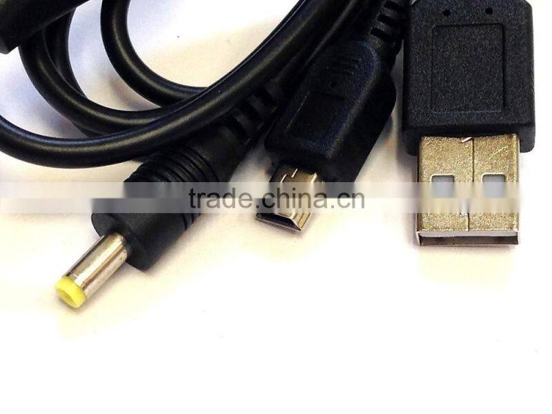1.2m Dual 2 in 1 Charge & Data USB Cable For SONY PSP 1000 2000 3000 / PS3 Controller usb cable