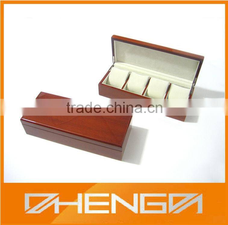 Best Sell custom made empty classic wooden watch boxes with different insert (ZDS-F250)
