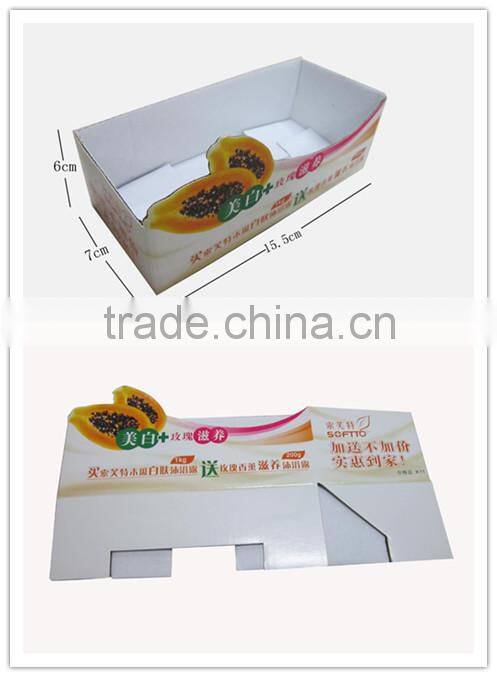 Personalized Cardboard Paper Display For Shower Gel