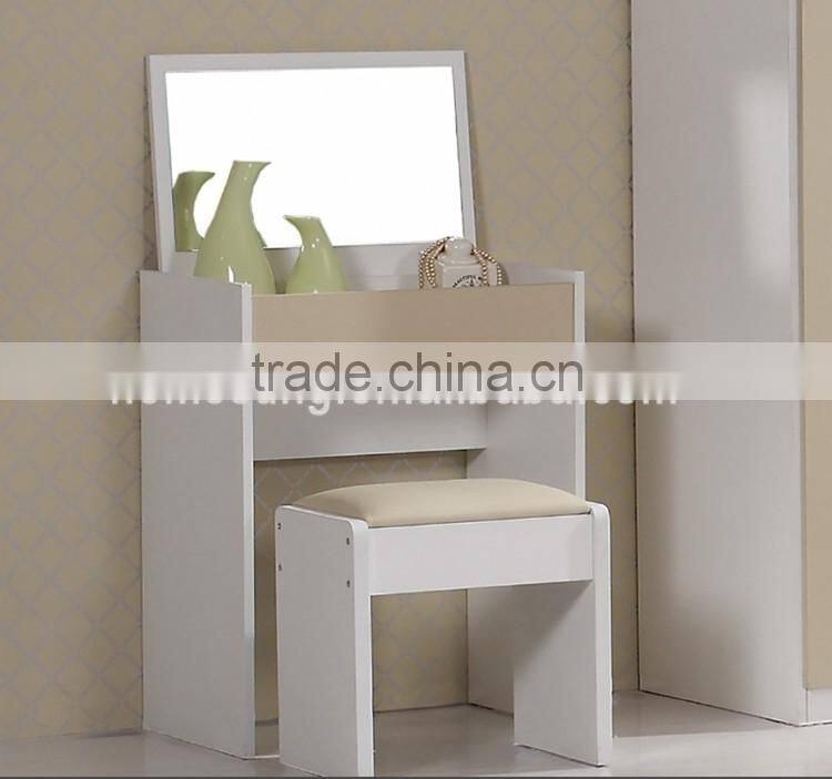 Simple Dressing Table Beauty Portable Dresser Storage With Mirror