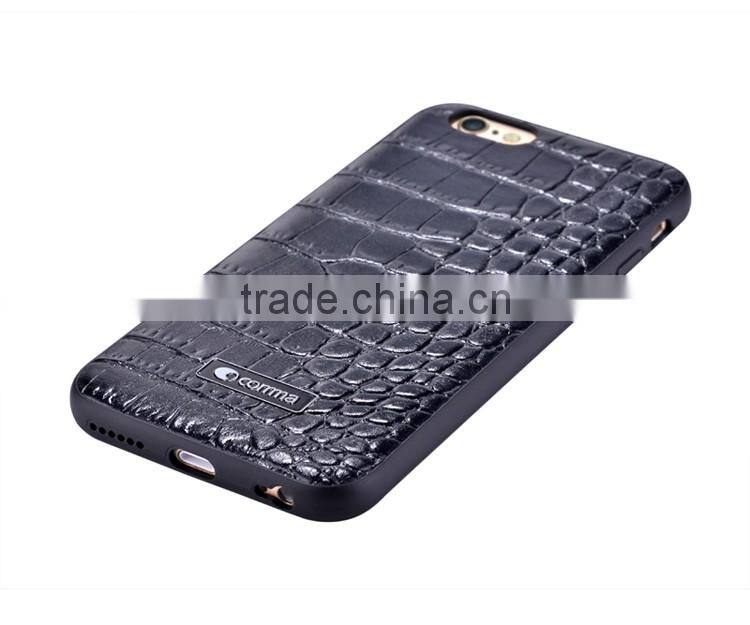 High End Fashion Genuine Leather Case for iPhone 6, Crocodile Skin Back Cover Leather Case for iPhone 6s