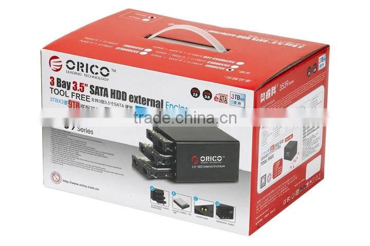 3bay 3.5" SATA HDD RAID enclosure with multi kinds of RIAD mode