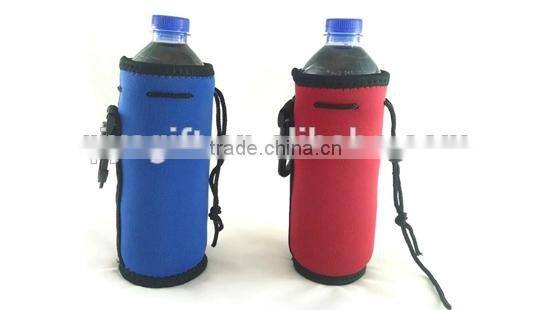 wenzhou popular 2015 hot sell drawstring bags neoprene cup sleeve protective sleeves for glass bottle