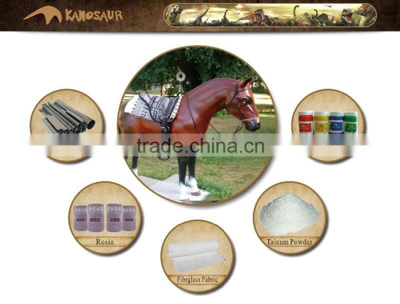 KANO0908 Customized Vivid Decorative Fiberglass Animal Garden Statue