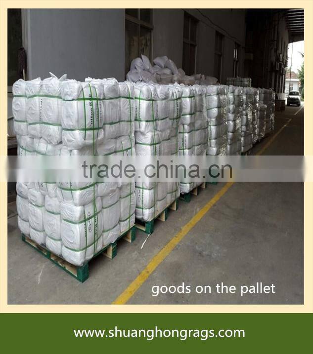 100% cotton spilicing bleached white wiping oil rags