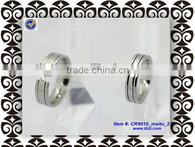 His & Hers Promise Ring Stainless Steel Couples Wedding Engagement Bands