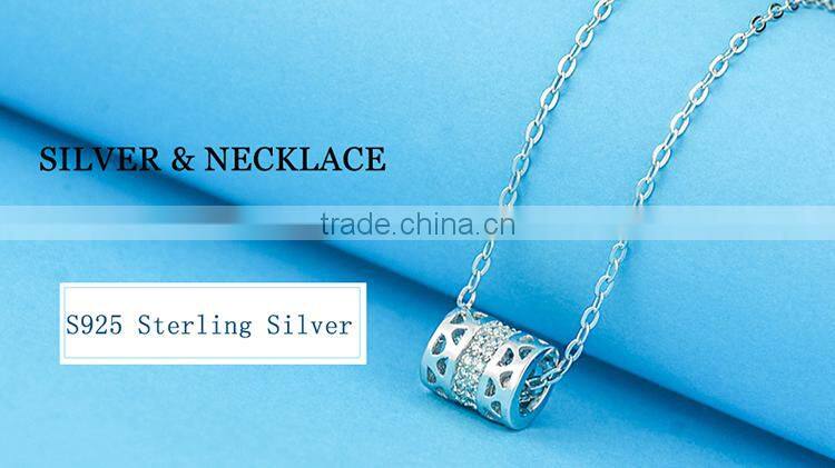 Genuine solid 925 sterling silver necklace wholesale jewelry, necklaces for women