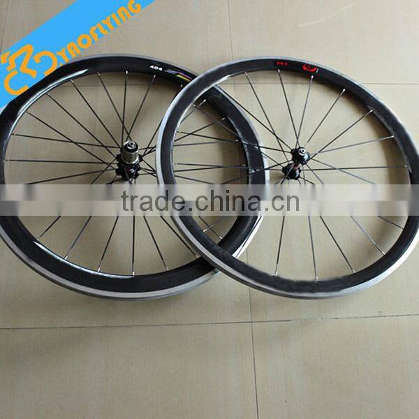 Wholesale chinese carbon clincher wheelset 700c road bike carbon wheels china