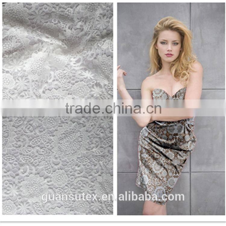 fashion french embroidery lace fabric for wedding dresses