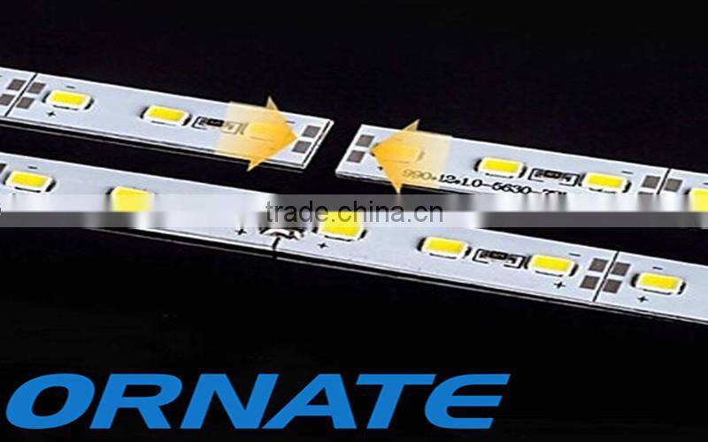 SMD5730 Blue Led Strips 72leds/m DC12V 5730 Rigid Bar 0.2w/led PCB Light Tube IP20/ IP65 /IP66