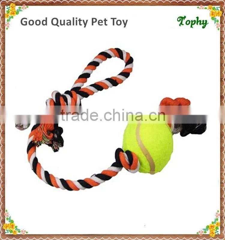 Cotton Rope with Strap A Tennis Ball Playthings Puppy Dog Toys