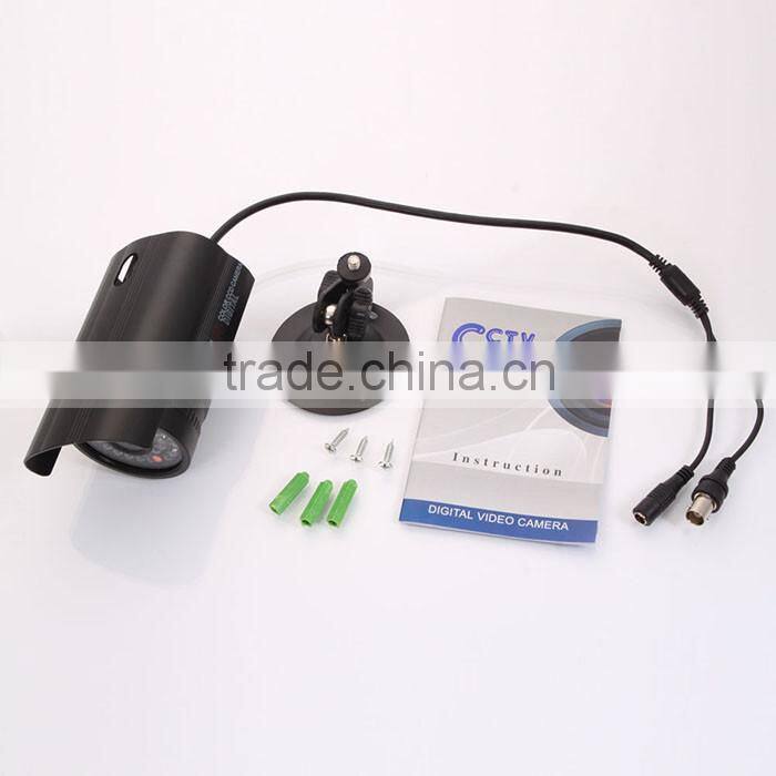 200TVL NTSC 6mm 36-LED Waterproof Infrared Security Camera Outdoor Black