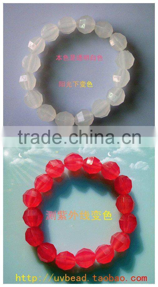 crystal bracelet uv bead bracelet glow bead bracelet