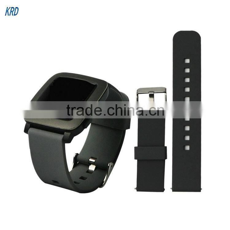 High Quality Colorful Silicone Watch Bands Strap Bracelet Fitness Replacement For Pebble / Pebble Time / Pebble Time Round Watch