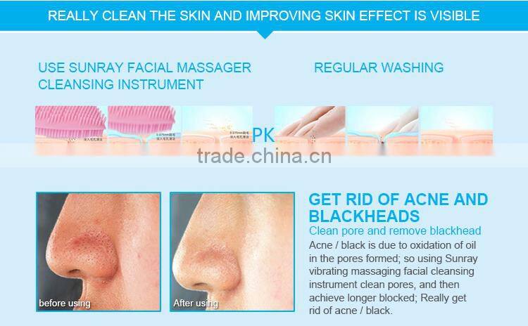 Hot sale Wholesale Soft Hair Skin Care Deep Cleansing Facial Brush Silicone Face Washing Brush