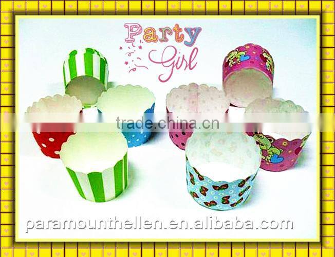 Paper cup cake mould 12 cup baking pan