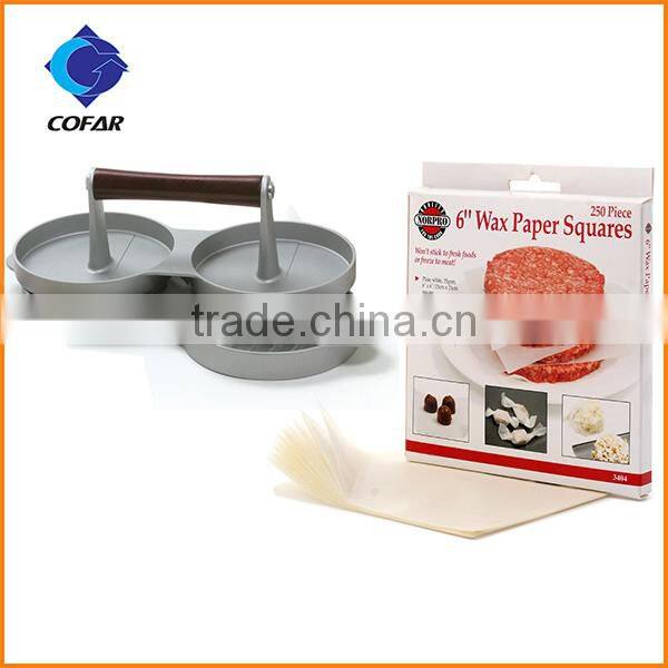 Nonstick double aluminum burger press