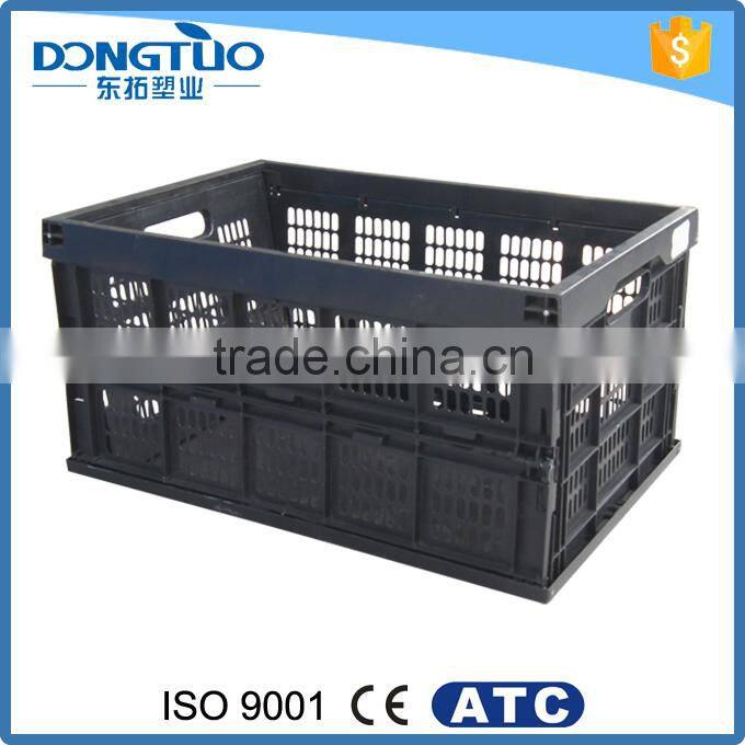 High quality collapsible crate, collapsible plastic crate, stackable crates