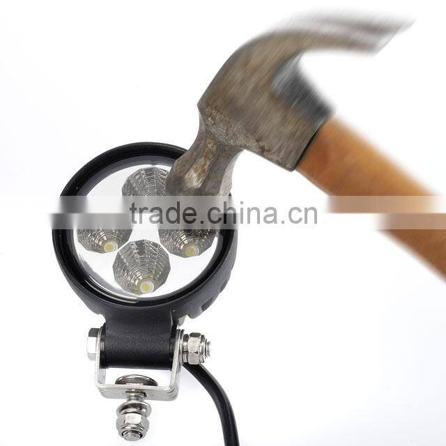 12W LED work light 9-32v led driving light flood headlight for motorcycle