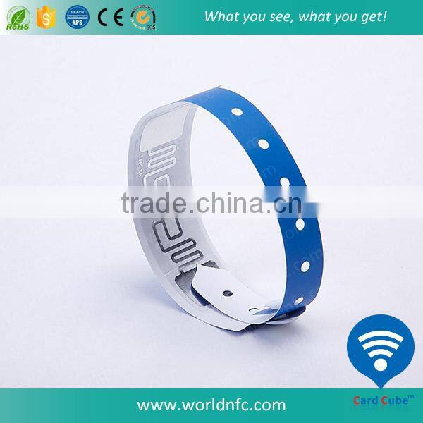 2016 Promotion Disposable Paper RFID Bracelet for Access Control