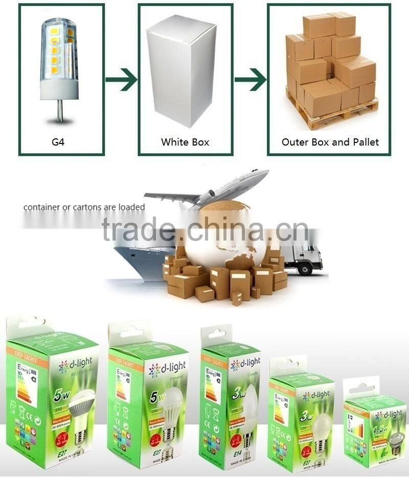 G4 led bulb 2.5w 3.5w G4 led the lamp 12V with CE ROHS