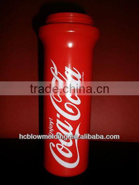 Blow mold plastic cup with lid OEM cup travel portable plastic space cup