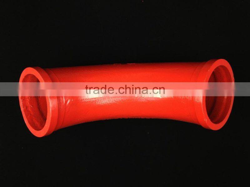 Long Term Service OEM Production Putzmeister DN125 5" Concrete Pump Hardened Steel Pipe Bend