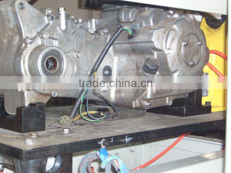 engine test bench running in machine