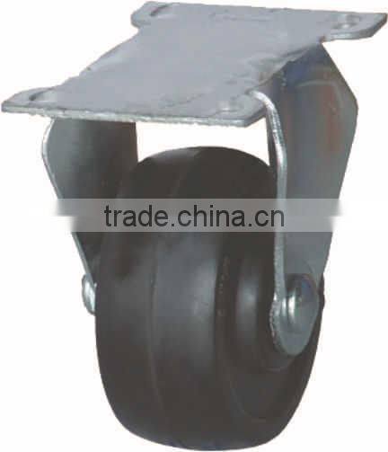 caster,3" inch Solid Caster,4 inch swivel elastic rubber roller industrial caster