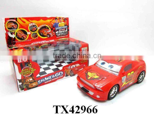 musical and light shaking racing car