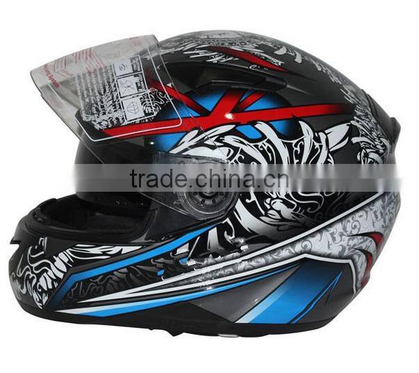 bluetooth double visor helmet/Moto cross ECE helmet /Full face bluetooth helmet/Adults Motorcycle helmet (TKH809)