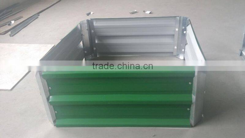 easy assembly flat pack folding metal plant bed