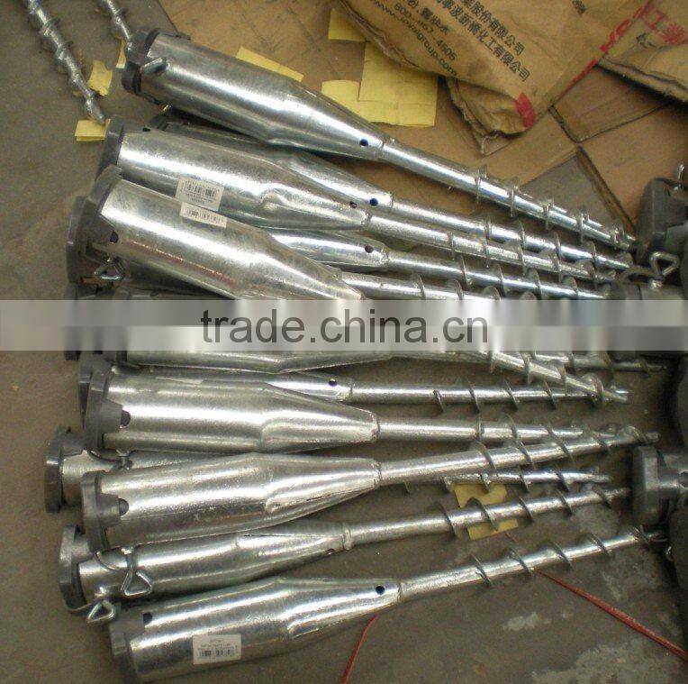 galvanized pole anchor