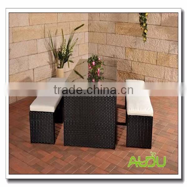 Cheap Bar Set/Black Rattan Bar Set With Bench