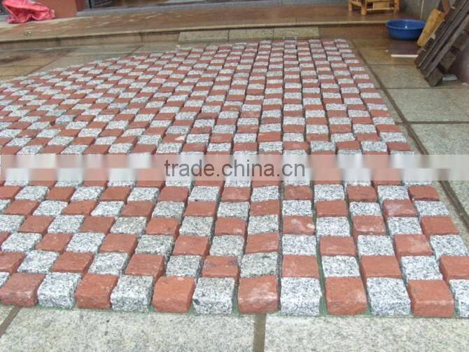Natural granite paving stone used for garden or driveway