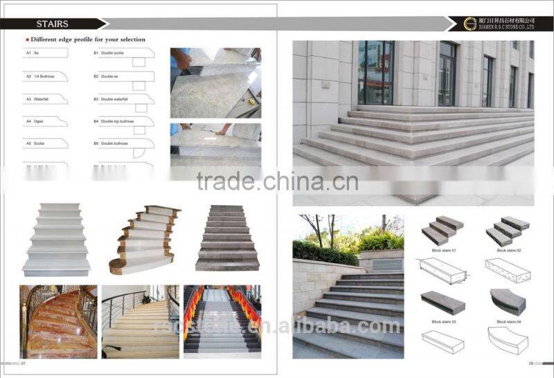 Cheap natural yellow granite stairs for sale
