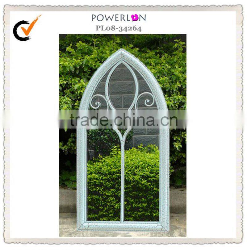 2015 vintage outdoor decorative iron mirror wall