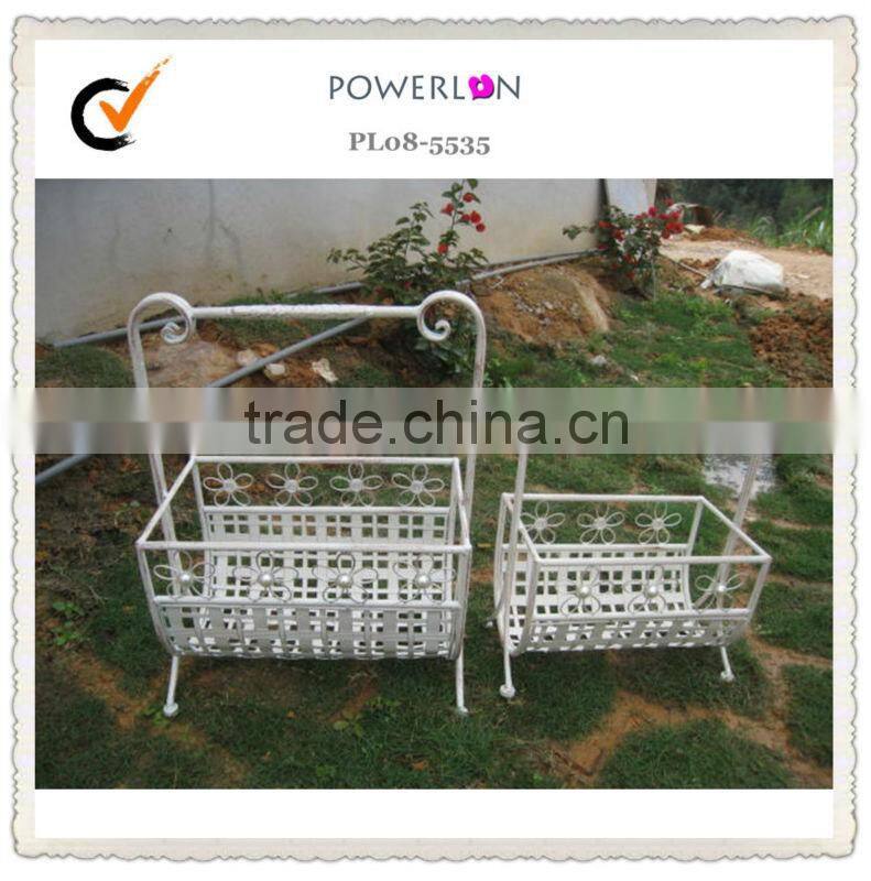 decorative wire metal wall storage basket