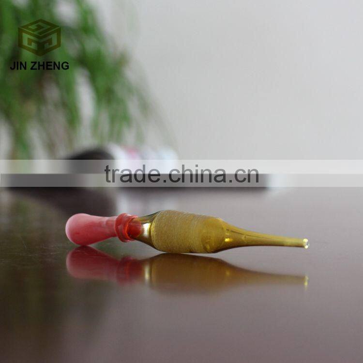 Amber 35ml childproof essential oil glass bottle with lids