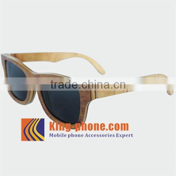 Wholesale China Colorful Frame Skateboard Wood Sunglasses