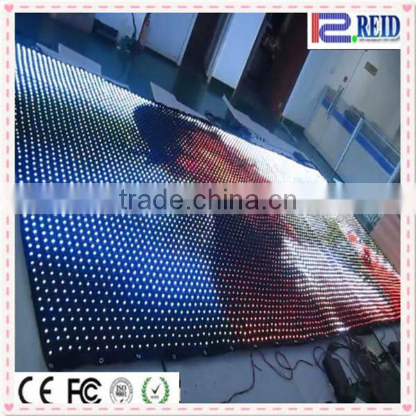 2017 CE RoHS LED curtain decoration sex free xxx video screen with china