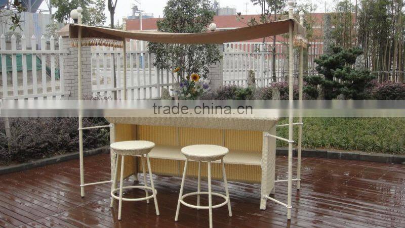 Rattam Patio Bar furniture With Canopy For Sale